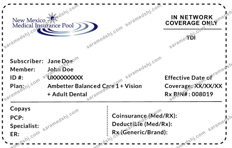 New Mexico health insurance card